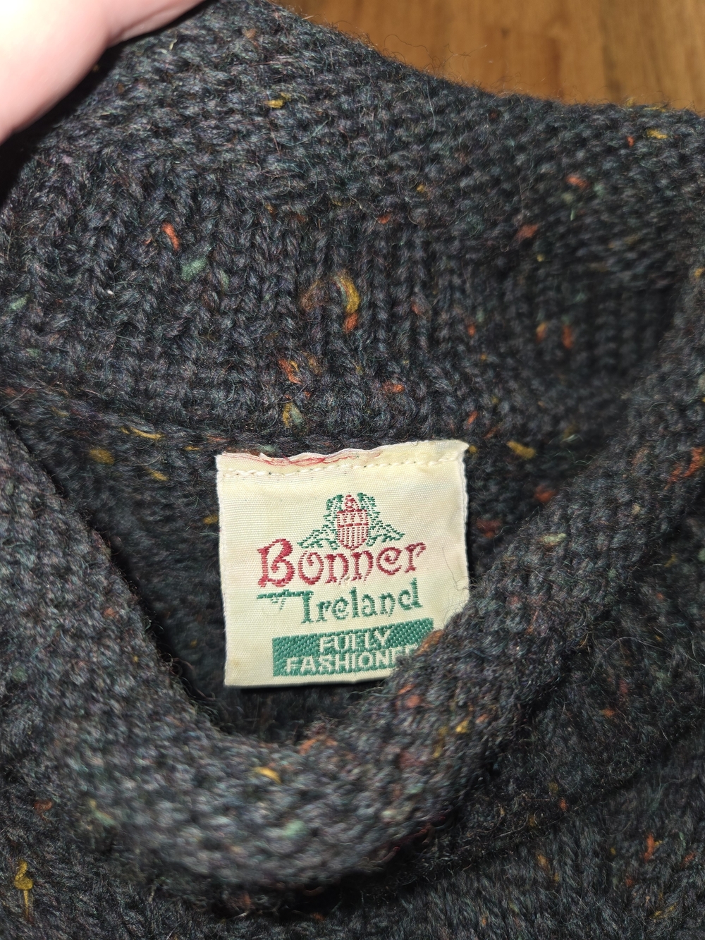 Bonner Ireland Hunter Green Wool Sweater